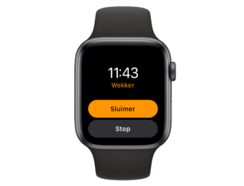 Apple Watch wekker gaat af