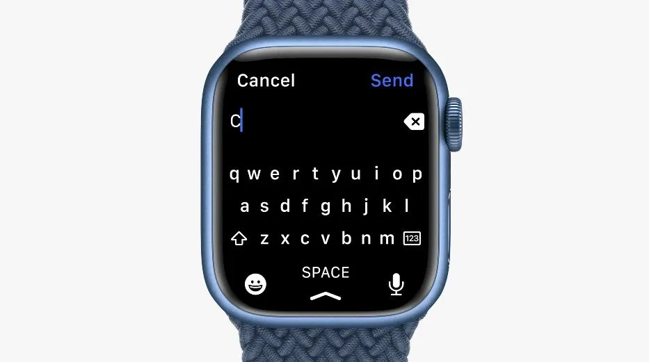 Apple Watch Series 7 heeft een volledig toetsenbord, maar werkt niet in het Nederlands