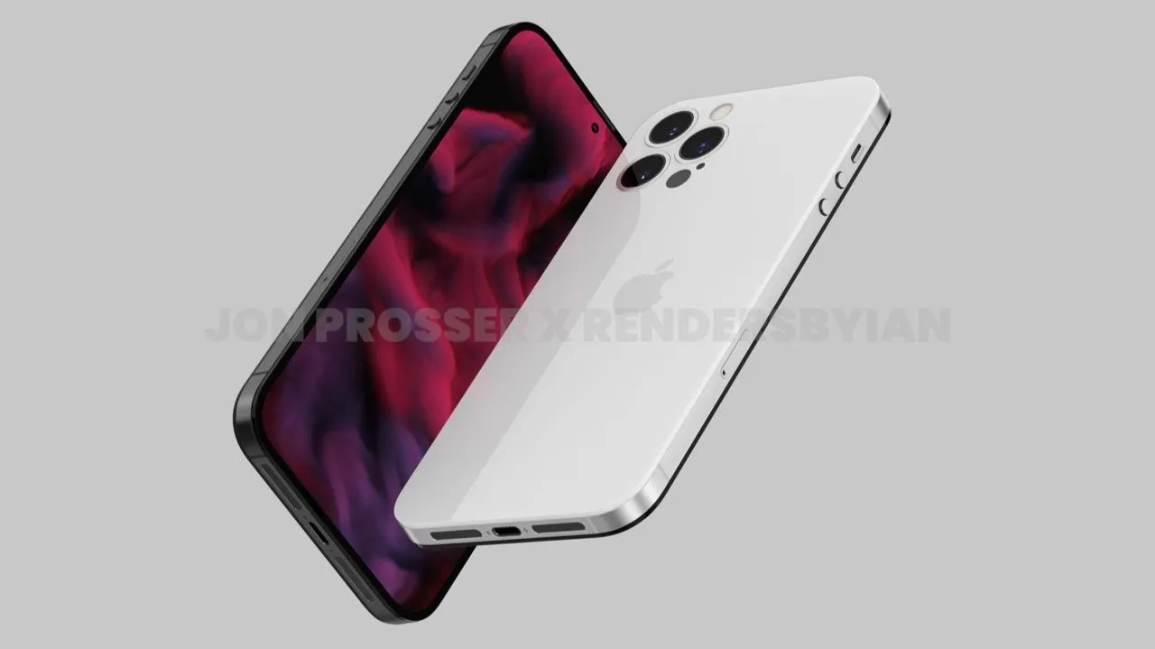 Renders tonen iPhone 14 met nieuw design: geen camerabult en notch meer