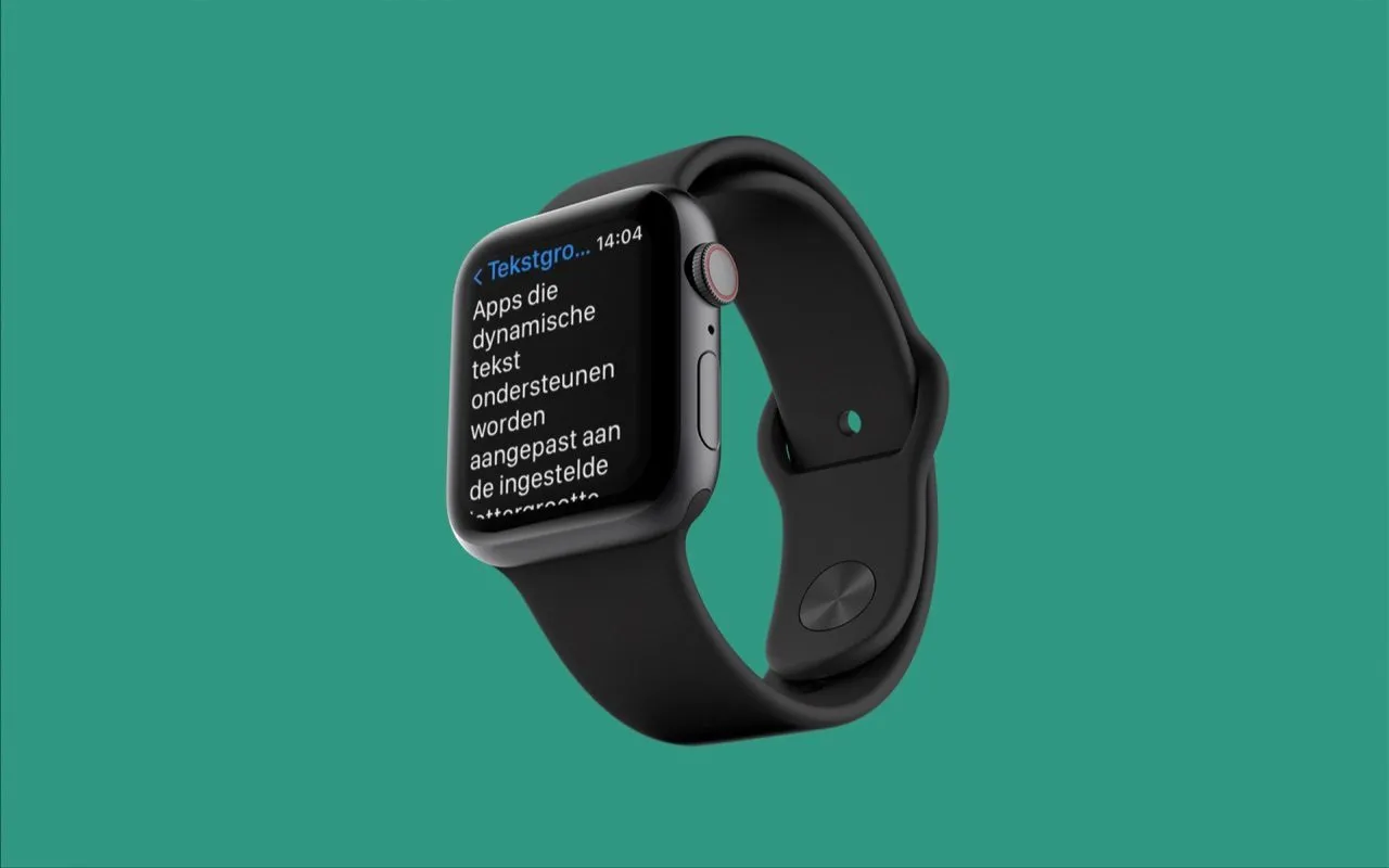 Zo maak je de Apple Watch beter leesbaar met grotere letters