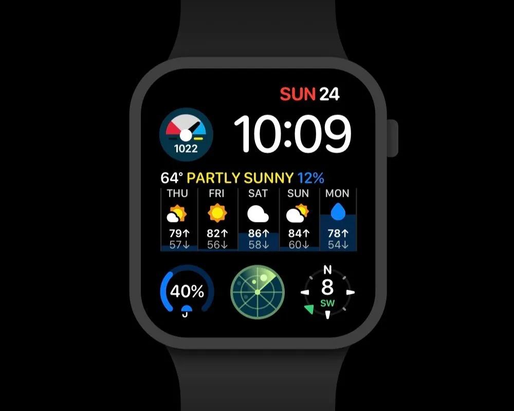 De beste weer-apps voor je Apple Watch, mét handige complicaties