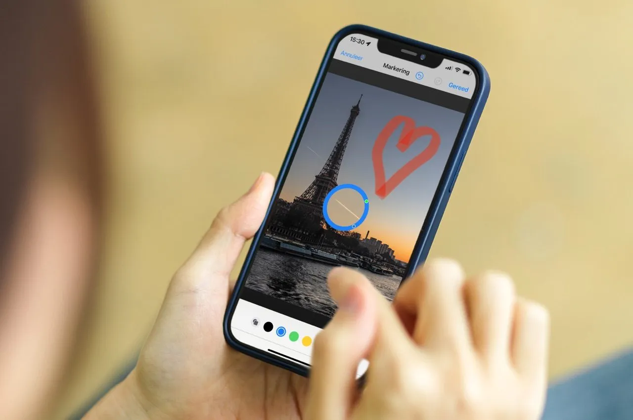 Markeringen maken in de Foto’s-app: tekenen en tekst toevoegen aan foto’s