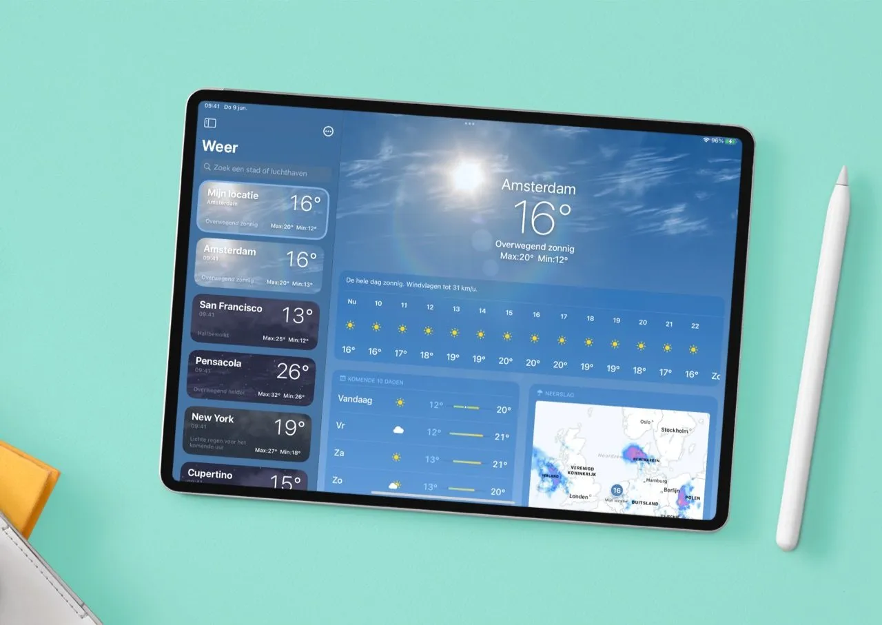 Weer-app in iOS 16, iPadOS 16 en macOS Ventura: dit is er nieuw