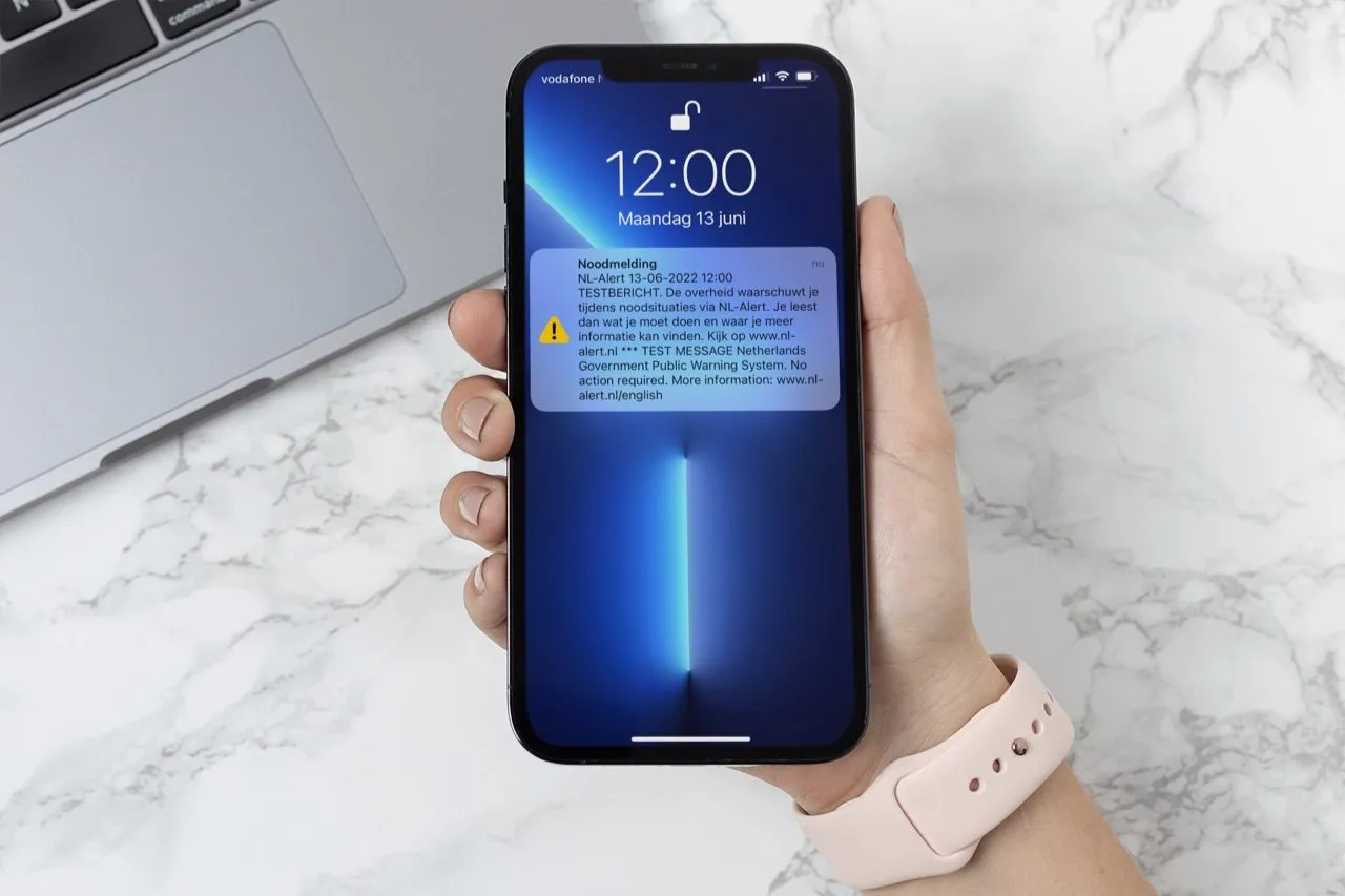 NL-Alert controlebericht op 5 juni om 12:00 uur