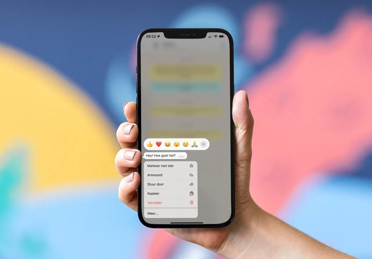 Snel reageren met een emoji in WhatsApp doe je zo