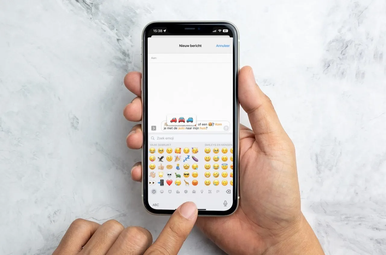 Woorden eenvoudig omzetten in emoji in iMessage