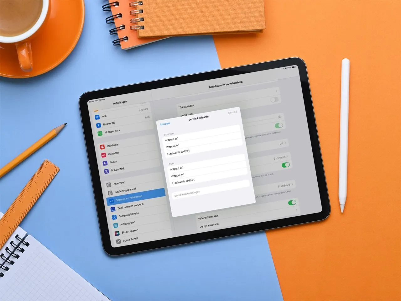 Referentiemodus op iPad en Mac: displayweergave aanpassen voor creatieve professionals