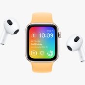 Apple Watch SE 2022 met AirPods