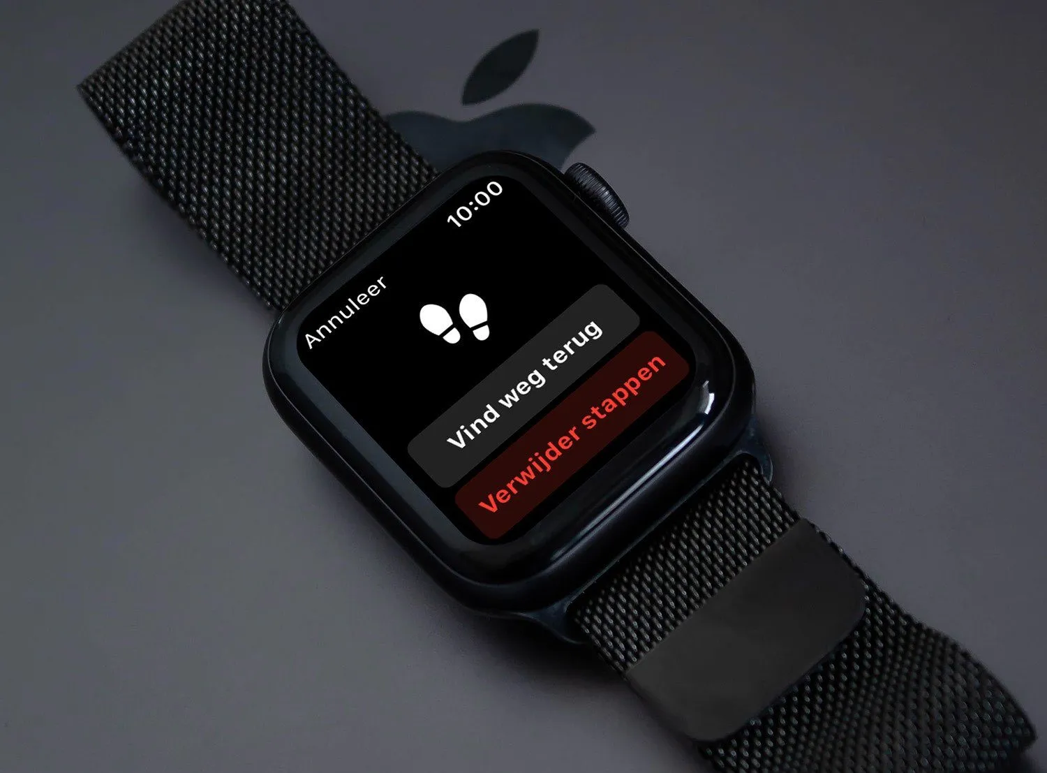 Backtrack en routepunten op de Apple Watch gebruiken 