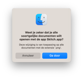 Standaard programma voor alle bestanden aanpassen Mac