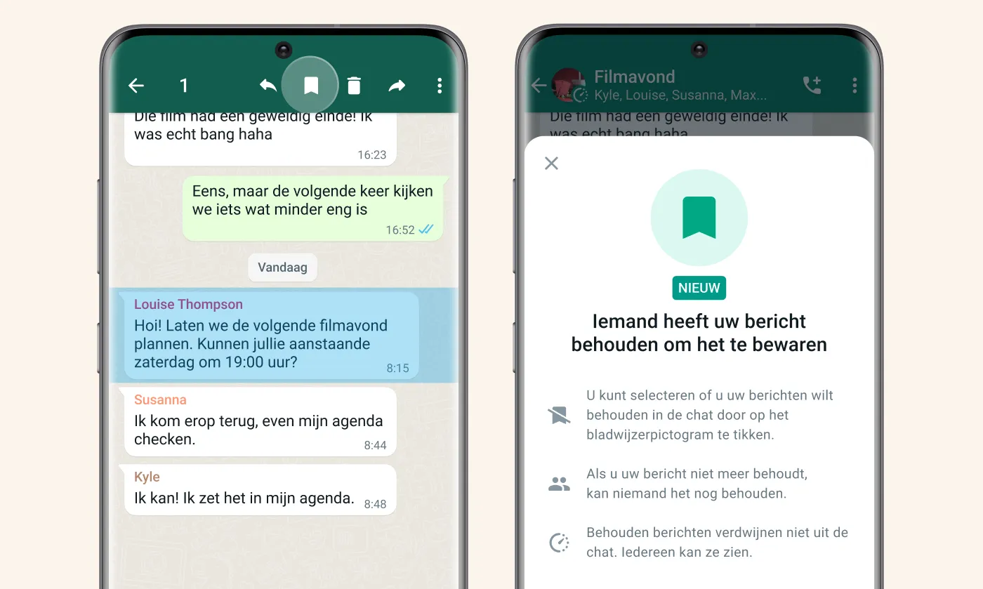 WhatsApp laat je verdwijnende berichten toch bewaren