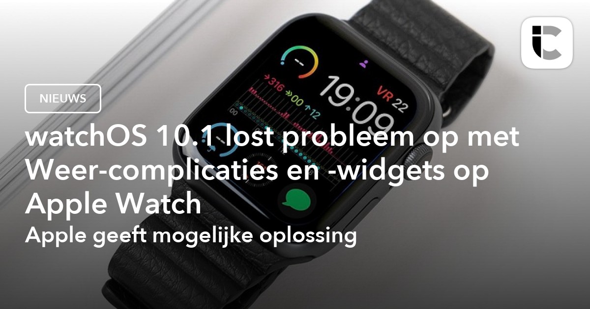 Weer-complicaties Apple Watch Niet Zichtbaar In WatchOS 10