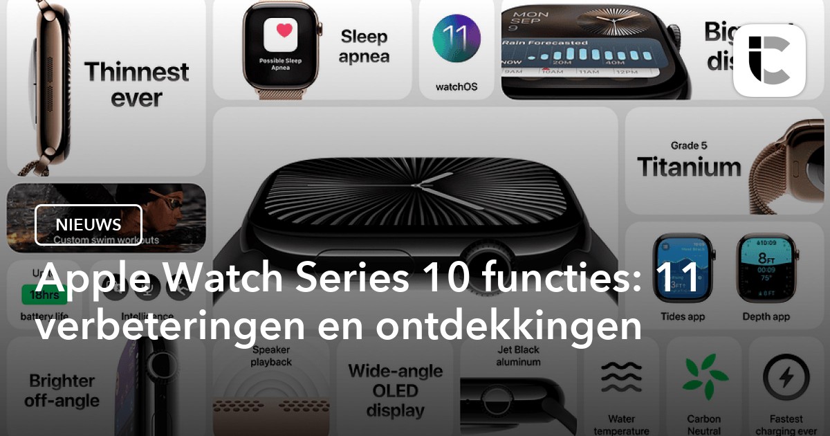 Functies Apple Watch Series 10: Deze Vernieuwingen Komen Er